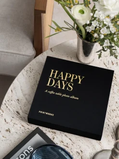 Outlet Printworks Album photo Happy Days Noir, doré