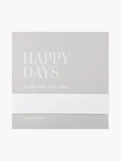 Hot Printworks Album photo Happy Days Gris clair, blanc