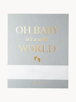 Discount Printworks Album photos Baby It's A Wild World Gris-bleu, doré