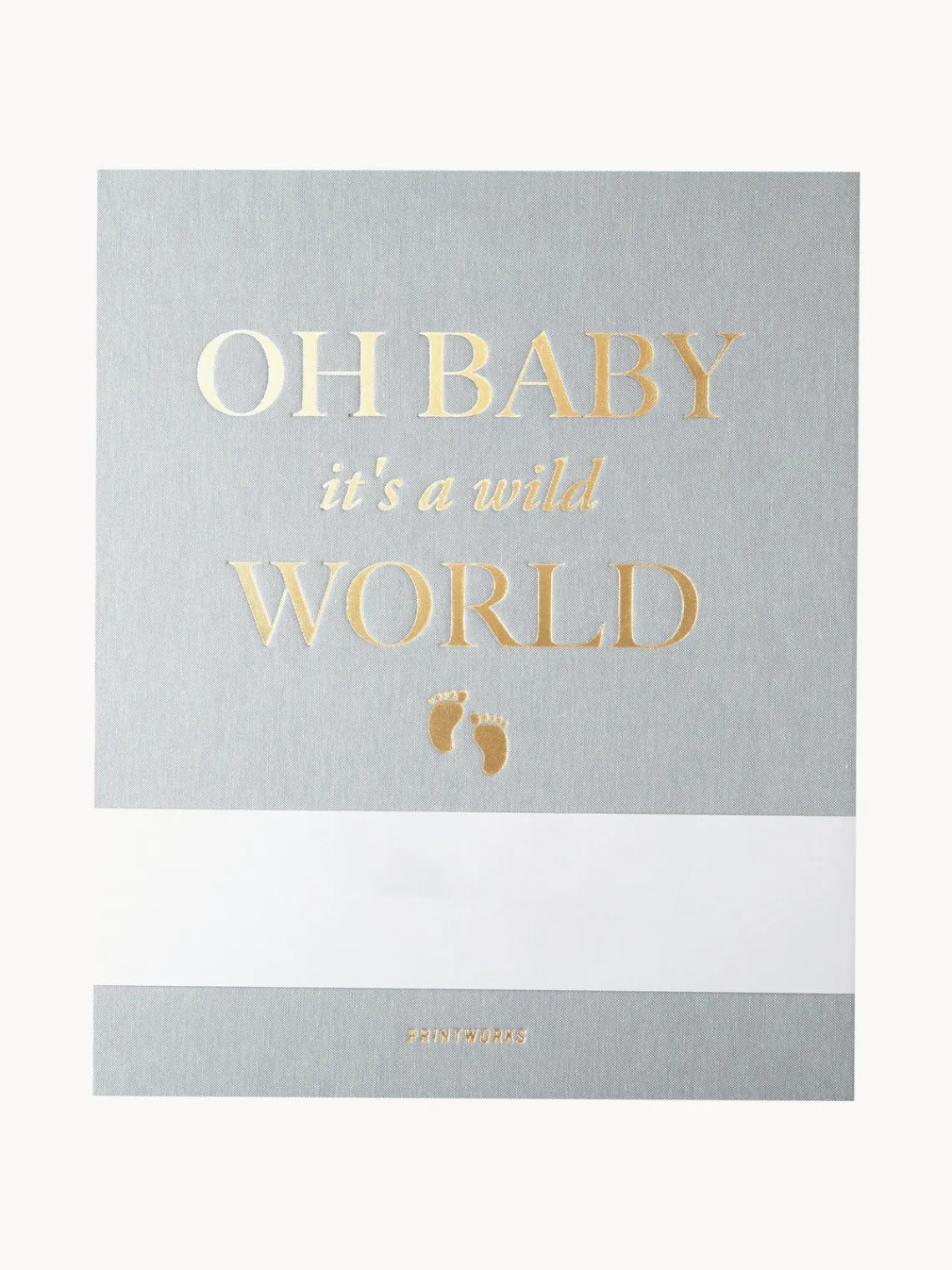 Discount Printworks Album photos Baby It's A Wild World Gris-bleu, doré
