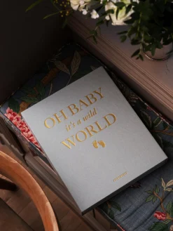 Discount Printworks Album photos Baby It's A Wild World Gris-bleu, doré