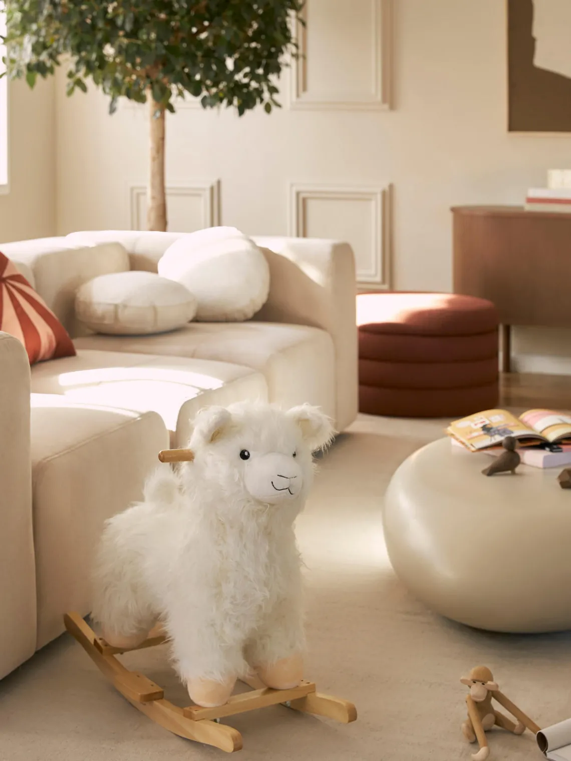 New Bloomingville Mini Animal à bascule Lama