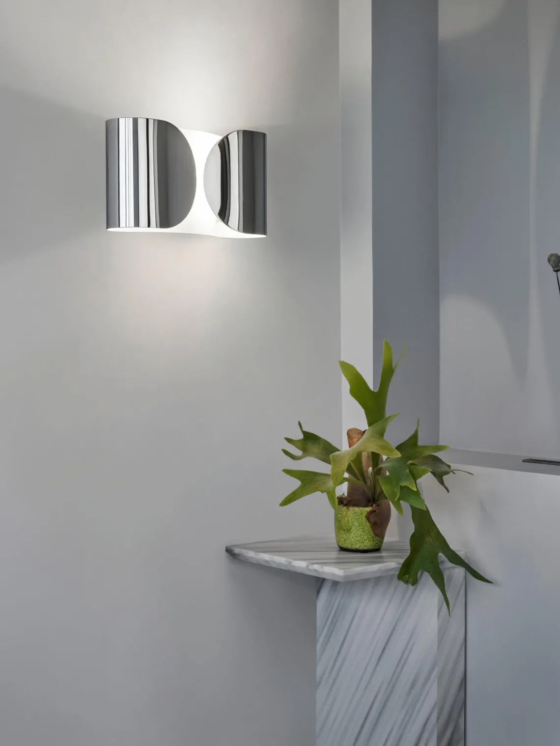 Best Flos Applique murale design Foglio Argenté