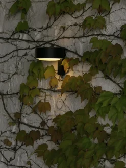 Best Marset Applique murale d'extérieur LED soufflée bouche Plaff-On!, intensité lumineuse variable Blanc, noir