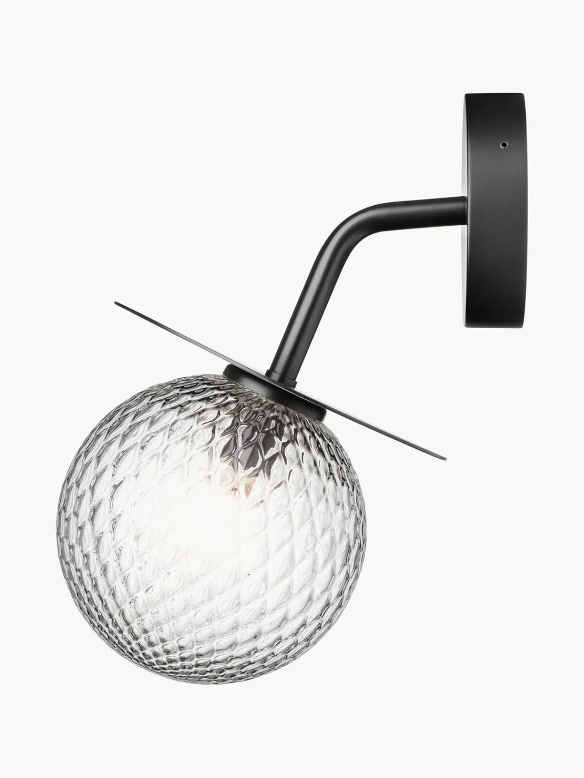 Clearance Nuura Applique murale d'extérieur Liila Noir, transparent