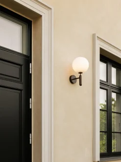 Sale Nuura Applique murale d'extérieur Miira Brun, blanc