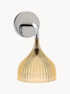 Outlet Kartell Applique murale E' Jaune pâle, transparent, argenté