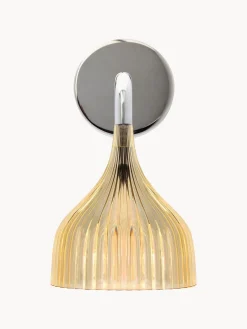 Outlet Kartell Applique murale E' Jaune pâle, transparent, argenté