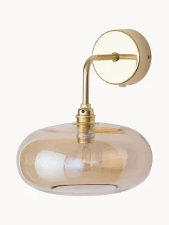 Outlet EBB & FLOW Applique murale en verre soufflé bouche Horizon Beige, doré