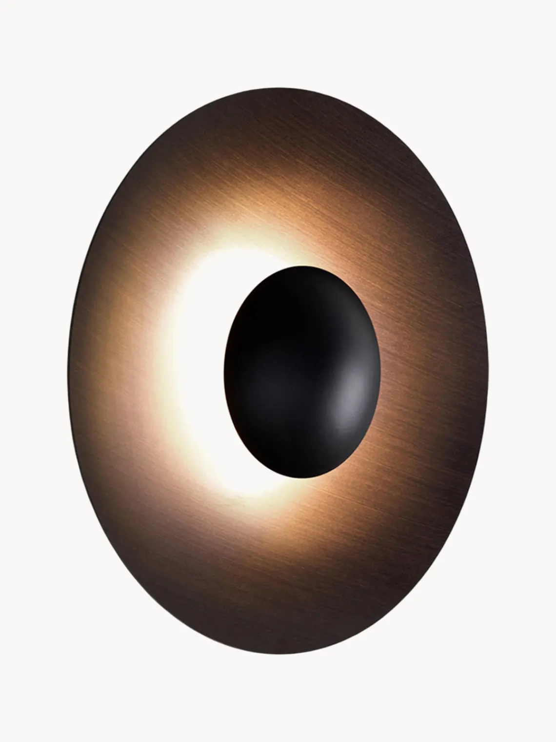 Best Marset Applique murale LED à intensité variable Ginger, tailles variées Bois foncé, noir