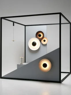 Online Marset Applique murale LED à intensité variable Ginger, tailles variées Bois clair, noir