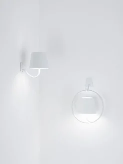 Best zafferano Applique murale LED à intensité variable Poldina Blanc, mat
