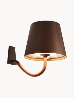 Hot zafferano Applique murale LED Poldina, intensité lumineuse variable Brun foncé, mat