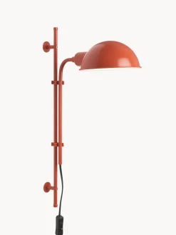 Best Marset Applique murale orientable avec prise secteur Funiculí Terracotta, haute brillance