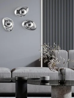Online Maytoni Applique murale soufflée bouche Mabell Argenté