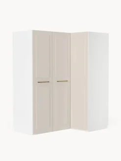 Clearance Westwing Collection Armoire d'angle modulaire Charlotte, larg. 165 cm, plusieurs variantes Beige
