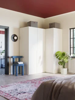 Online Westwing Collection Armoire d'angle modulaire Leon, larg. 165 cm, plusieurs variantes Blanc