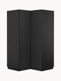 Best Westwing Collection Armoire d'angle modulaire Leon, larg. 115 cm Noir