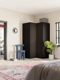 Best Westwing Collection Armoire d'angle modulaire Leon, larg. 115 cm Noir