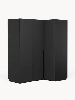Online Westwing Collection Armoire d'angle modulaire Leon, larg. 165 cm, plusieurs variantes Noir