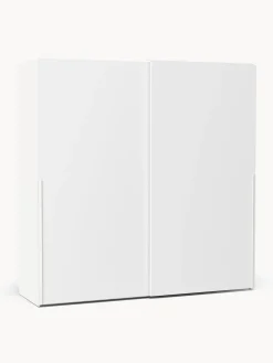 Best Westwing Collection Armoire modulaire à portes coulissantes Leon, larg. 200 cm, plusieurs variantes Blanc