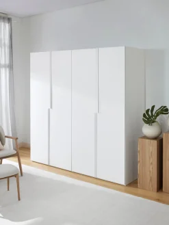 Discount Westwing Collection Armoire modulaire à portes battantes Leon, larg. 200 cm, plusieurs variantes Blanc