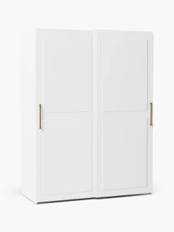 Hot Westwing Collection Armoire modulaire à portes coulissantes Charlotte, larg. 150 cm, plusieurs variantes Blanc