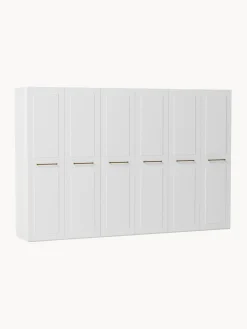 Clearance Westwing Collection Armoire modulaire à portes battantes Charlotte, larg. 300 cm, plusieurs variantes Blanc