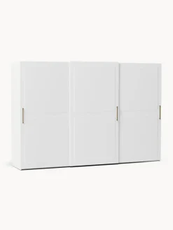 New Westwing Collection Armoire modulaire à portes coulissantes Charlotte, larg. 300 cm, plusieurs variantes Blanc