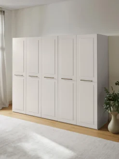 Discount Westwing Collection Armoire modulaire à portes battantes Charlotte, larg. 250 cm, plusieurs variantes Beige