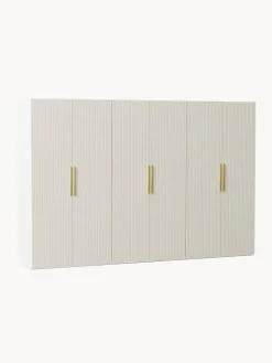Clearance Westwing Collection Armoire modulaire à portes battantes Simone, larg. 300 cm, plusieurs variantes Bois, beige clair