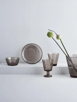 Fashion iittala Assiette à dessert en verre Kastehelmi Beige, transparent