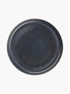 New ASA Selection Assiette à pâtes émaillées Gobi, 6 pièces Gris-bleu