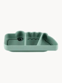 Online Done by Deer Assiette bébé Stick & Stay Croco Vert menthe
