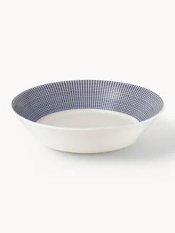 Best ROYAL DOULTON Assiette creuse en porcelaine Pacific Blue Pointillé