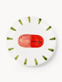 New Anna + Nina Assiette peinte à la main Forget Your Ex Pill