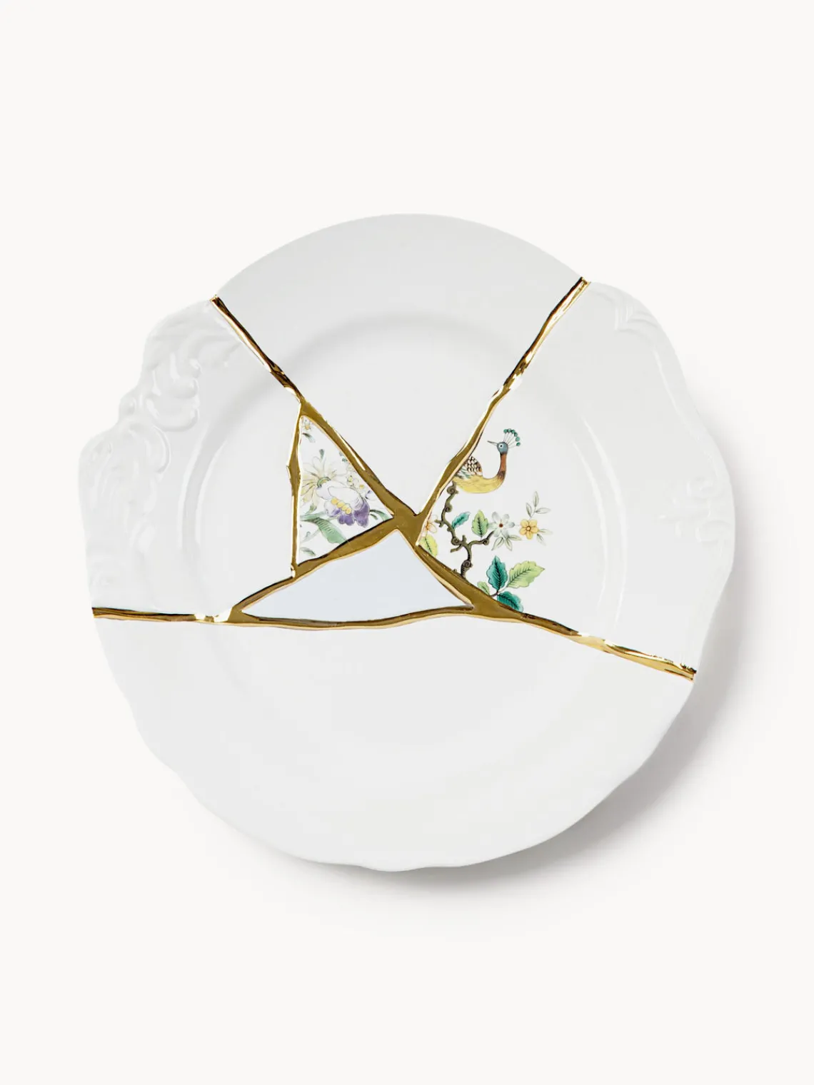 Fashion SELETTI Assiette plate en porcelaine Kintsugi