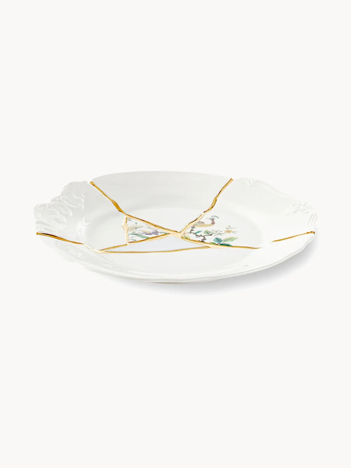 Fashion SELETTI Assiette plate en porcelaine Kintsugi