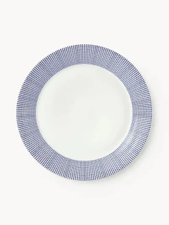 Fashion ROYAL DOULTON Assiette plate en porcelaine Pacific Blue Pointillé