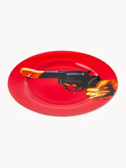 Clearance SELETTI Assiette plate en porcelaine Revolver