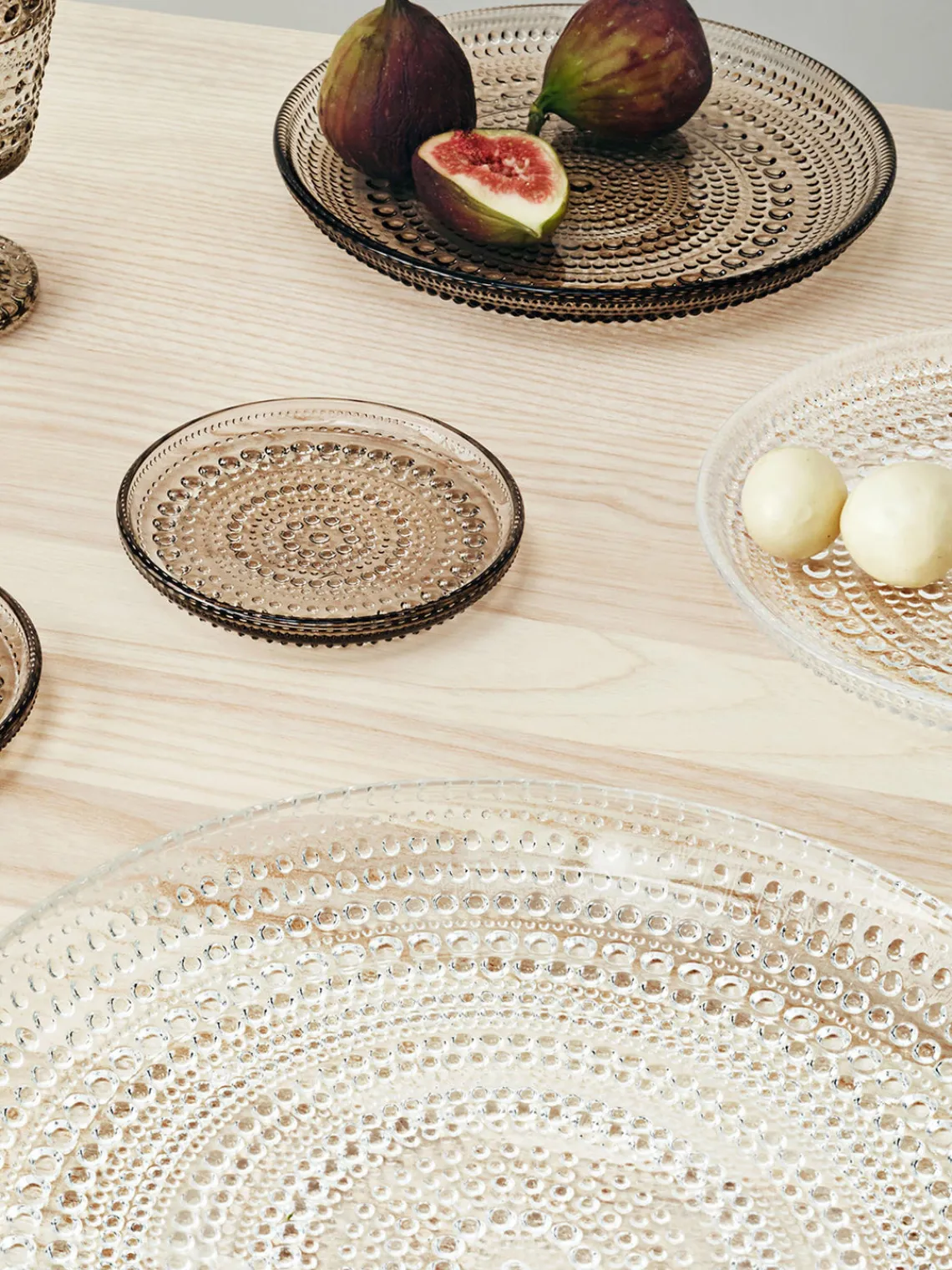 New iittala Assiette plate en verre Kastehelmi Transparent