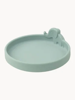 Best Done by Deer Assiette pour enfants Peekaboo Vert sauge