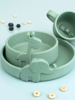 Fashion Done by Deer Assiette pour enfants Peekaboo Vert