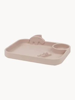 Clearance Done by Deer Assiette pour enfants Peekaboo Rose pâle