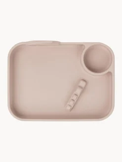Clearance Done by Deer Assiette pour enfants Peekaboo Rose pâle