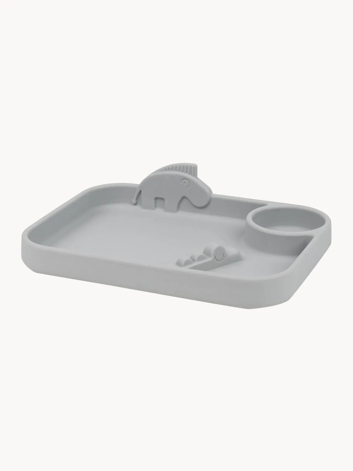 Discount Done by Deer Assiette pour enfants Peekaboo Gris clair