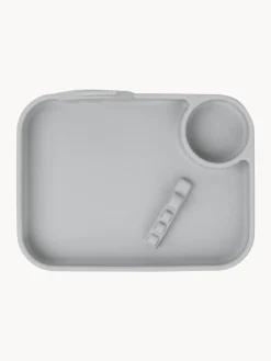 Discount Done by Deer Assiette pour enfants Peekaboo Gris clair