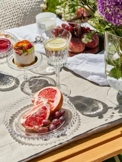 Online Cote Table Assiettes à dessert à bord décoré Perles, 2 pièces