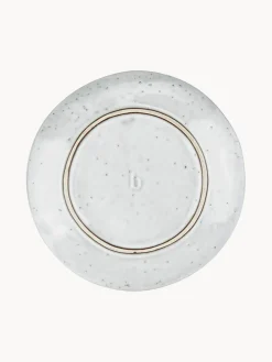 Sale Broste Copenhagen Assiettes à dessert artisanales Nordic Sand, 4 pièces Gris clair, chiné