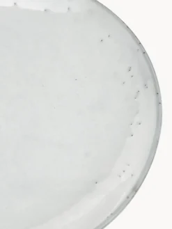 Sale Broste Copenhagen Assiettes à dessert artisanales Nordic Sand, 4 pièces Gris clair, chiné